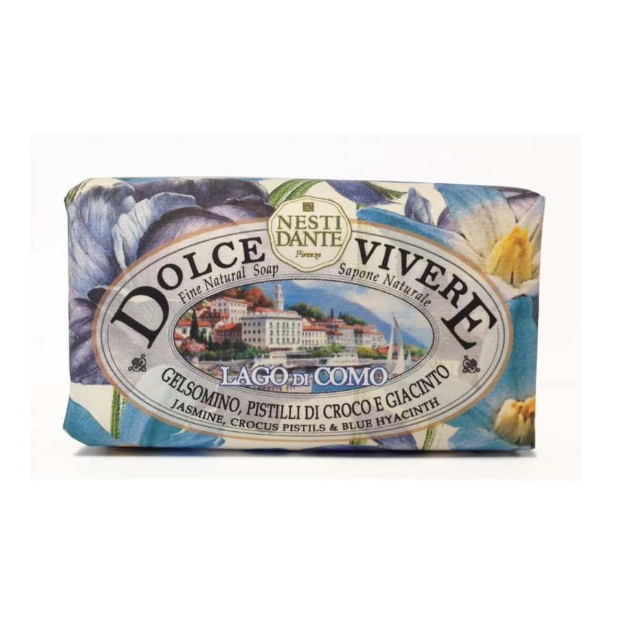 NESTI DANTE Light Blue Scented Soap - Dolce Vivere Lake Como Inspired Luxury Bath Bar