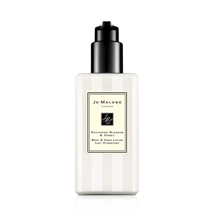 JO MALONE LONDON Nectarine Blossom & Honey Body & Hand Lotion 250ml - Luxurious Moisturizing Cream with Sweet Fruity Floral Scent, Vegan & Cruelty-Free