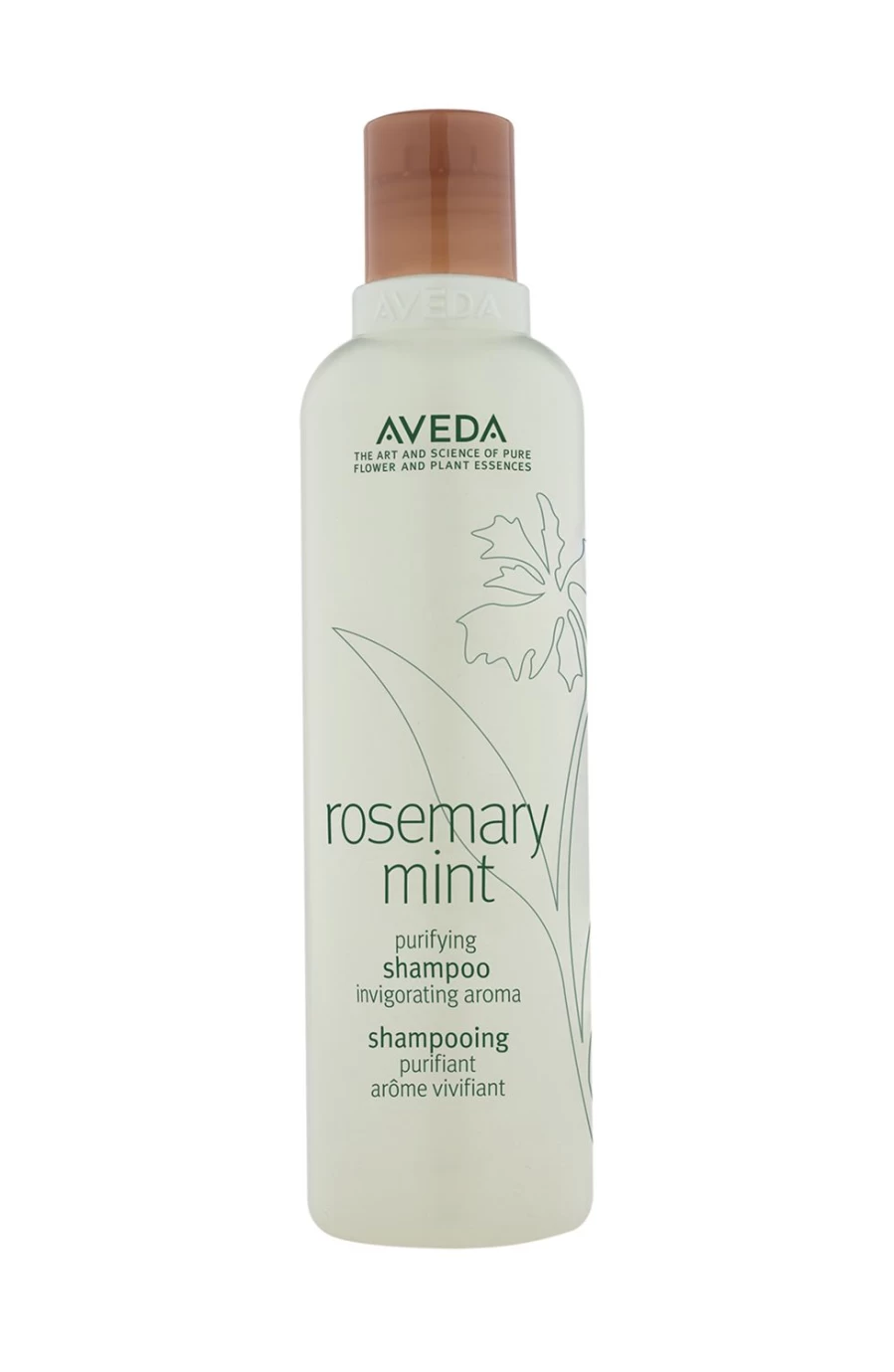 AVEDA Rosemary Mint Purifying Shampoo 250ml - Green, Sulfate-Free, Scalp Cleansing & Refreshing