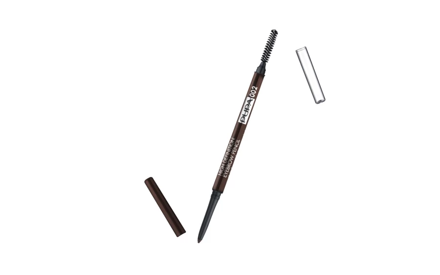 PUPA MILANO High Definition Eyebrow Pencil - 002 Brown, Waterproof Eyebrow Pencil for Precise Definition & Natural Look