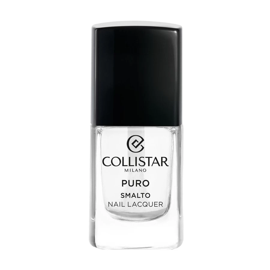 COLLISTAR Pure Long Lasting Nail Polish in Transparent Shade 301 Pure Crystal - High Shine & Durable Finish