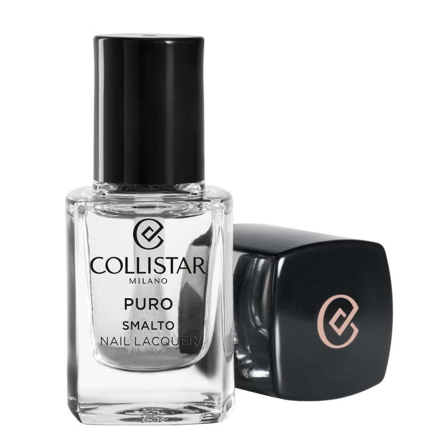 COLLISTAR Pure Long Lasting Nail Polish in Transparent Shade 301 Pure Crystal - High Shine & Durable Finish