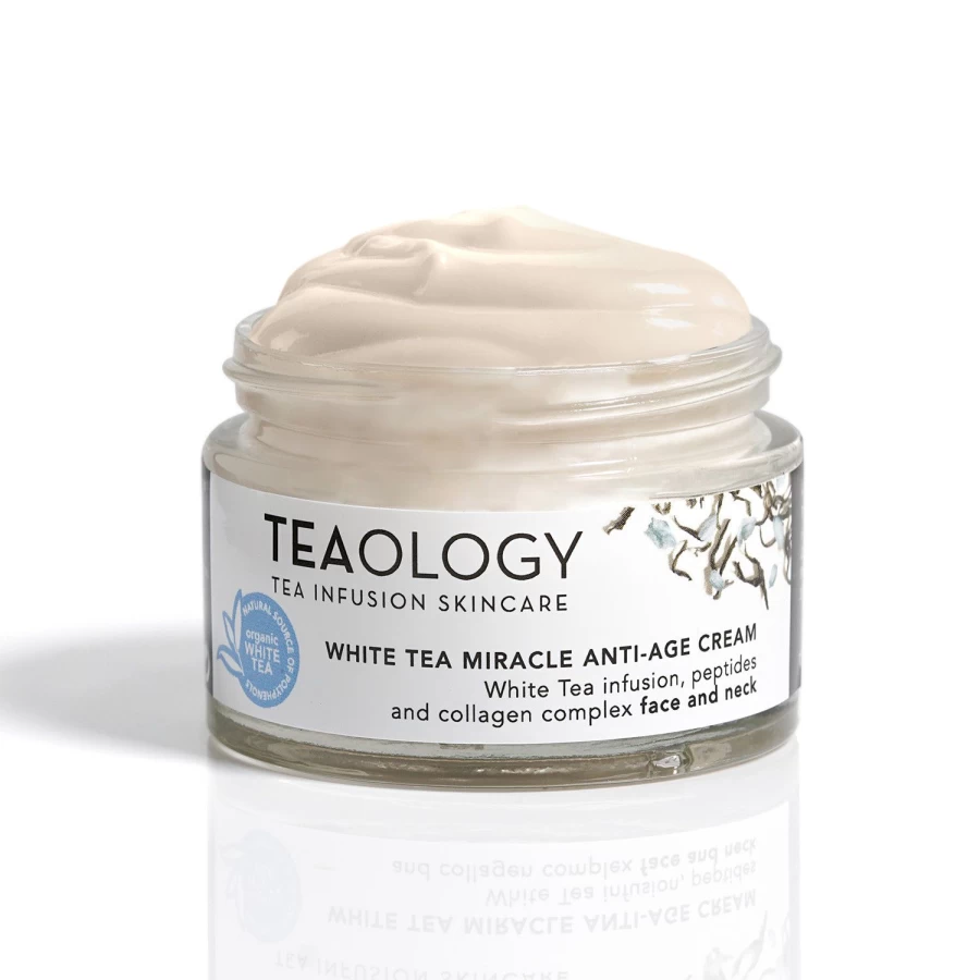 TEAOLOGY Anti-Aging Cream - 50ml White Tea Infused Moisturizer for Youthful Skin