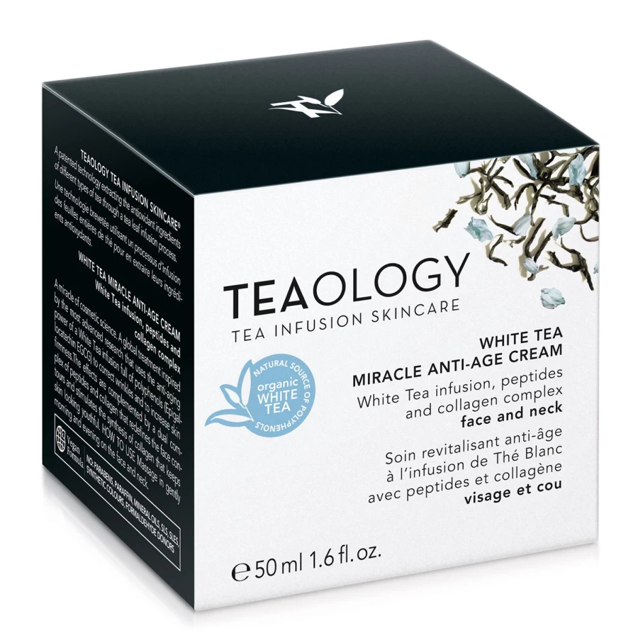 TEAOLOGY Anti-Aging Cream - 50ml White Tea Infused Moisturizer for Youthful Skin