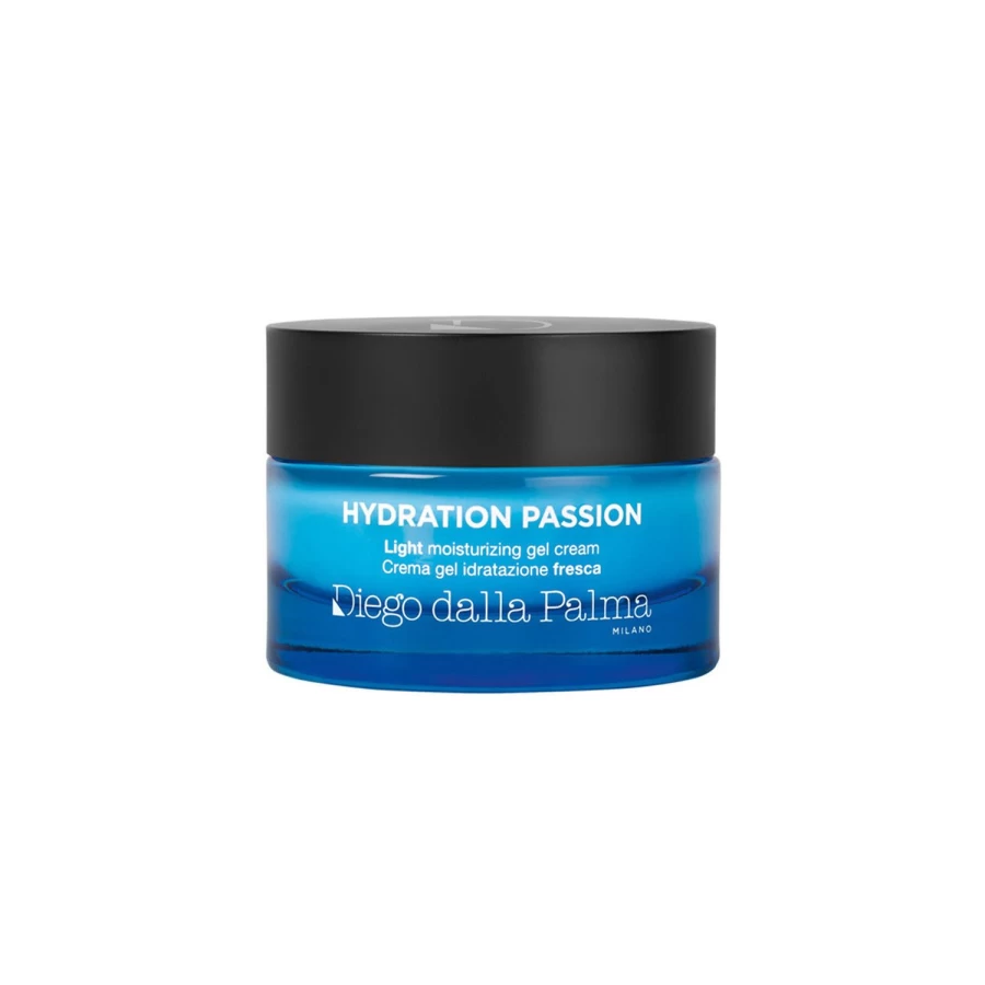 DIEGO DALLA PALMA Hydration Passion Light Moisturizing Gel Cream - Light Blue, Oil-Free Daily Face Moisturizer for Hydrated Skin