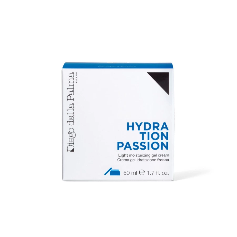 DIEGO DALLA PALMA Hydration Passion Light Moisturizing Gel Cream - Light Blue, Oil-Free Daily Face Moisturizer for Hydrated Skin