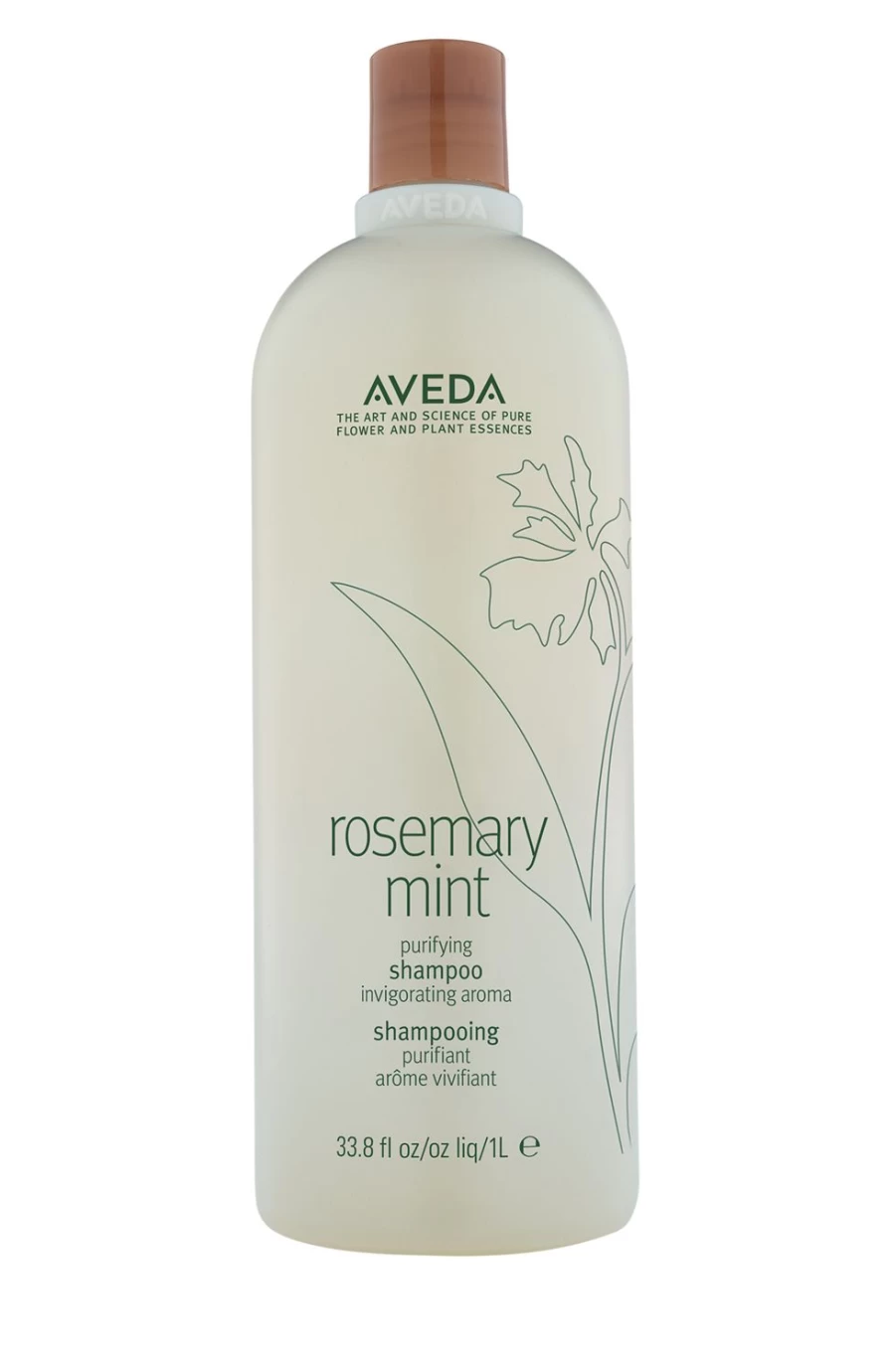 AVEDA Rosemary Mint Purifying Shampoo 1 Liter - Green, Sulfate-Free, Scalp Refresh, Natural Ingredients
