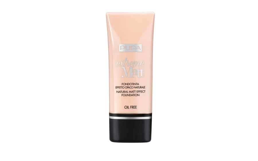 PUPA MILANO Extreme Matt Fluid Foundation - 060 Golden Beige, Long-Lasting Matte Finish, Oil-Free Liquid Foundation