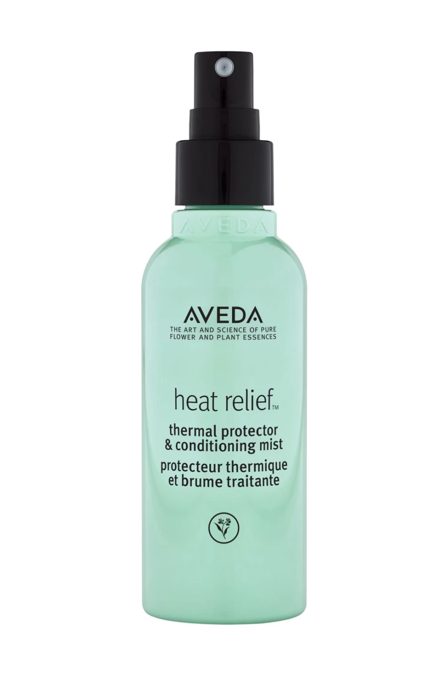 AVEDA Heat Relief Thermal Protector & Conditioning Mist 100ml - Light Blue Leave-In Spray for Heat Protection & Hair Hydration