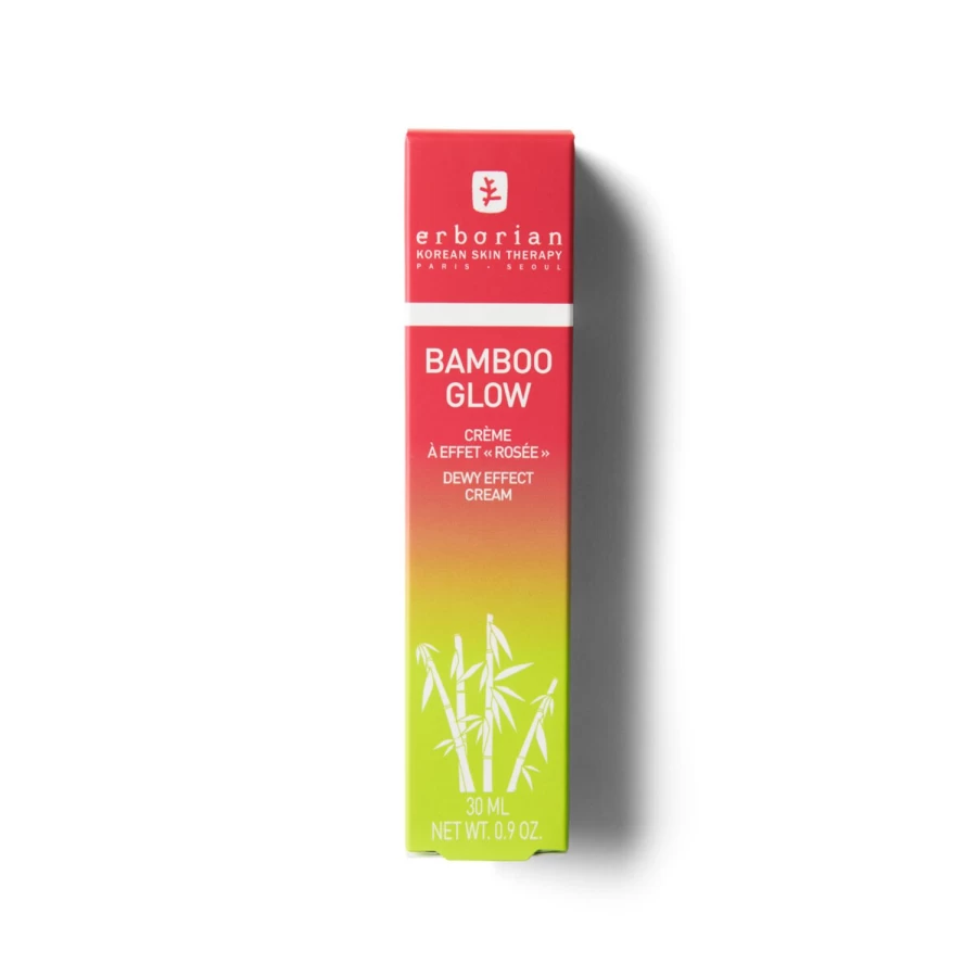 ERBORIAN Bamboo Glow Moisturizer - Light Green Illuminating Face Cream for Radiant Skin