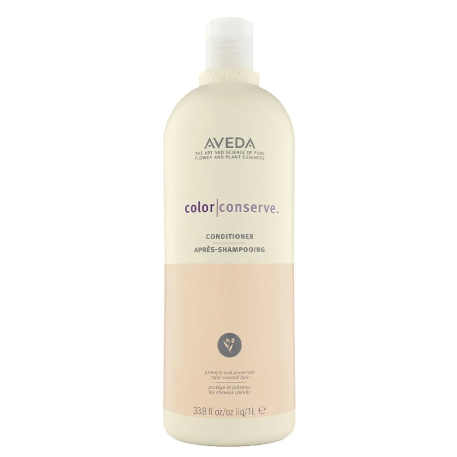 AVEDA Color Conserve Conditioner 1000ml - White for Color-Treated Hair, Sulfate-Free, Vegan