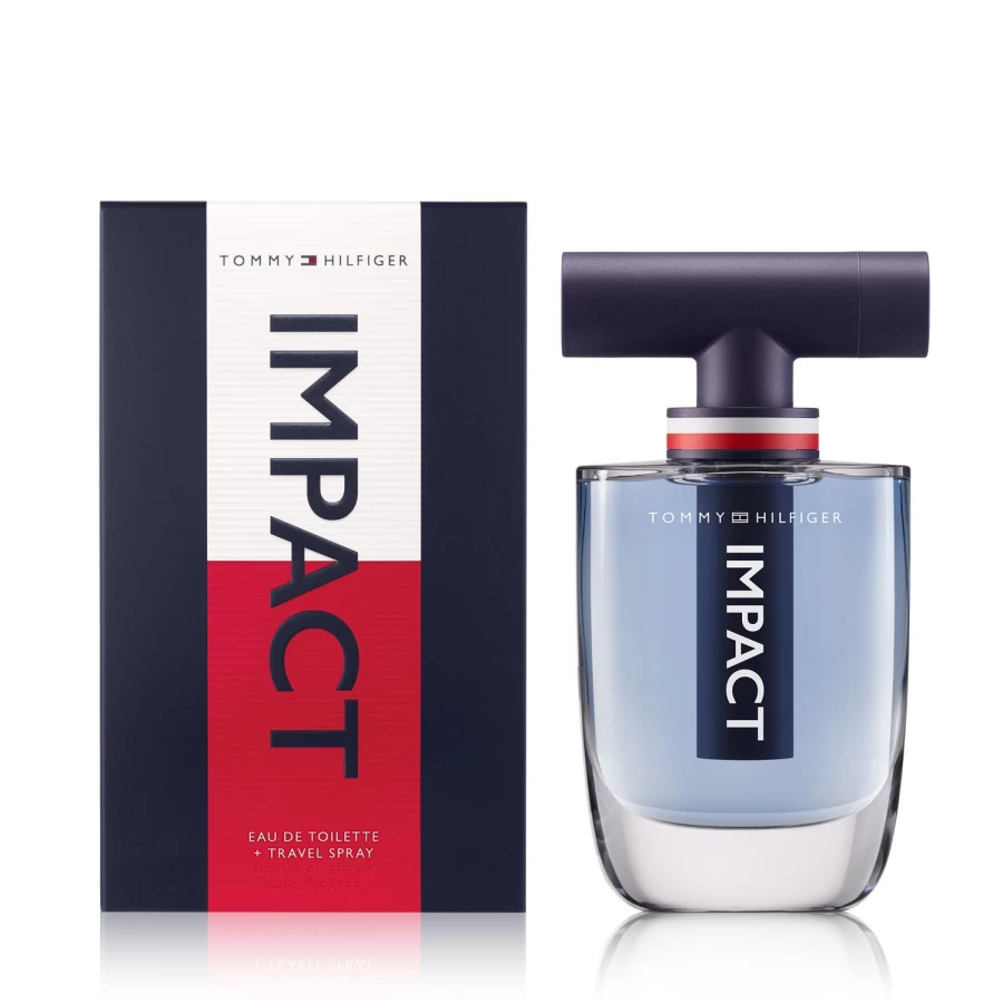 TOMMY HILFIGER Impact Eau De Toilette for Men - 100ml Fresh Blue Fragrance