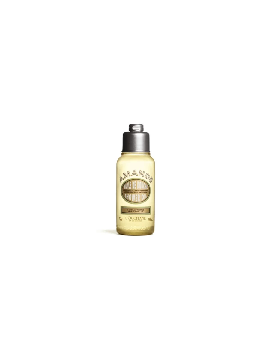 L'OCCITANE Almond Shower Oil 75ml - Transparent Moisturizing Body Cleanser