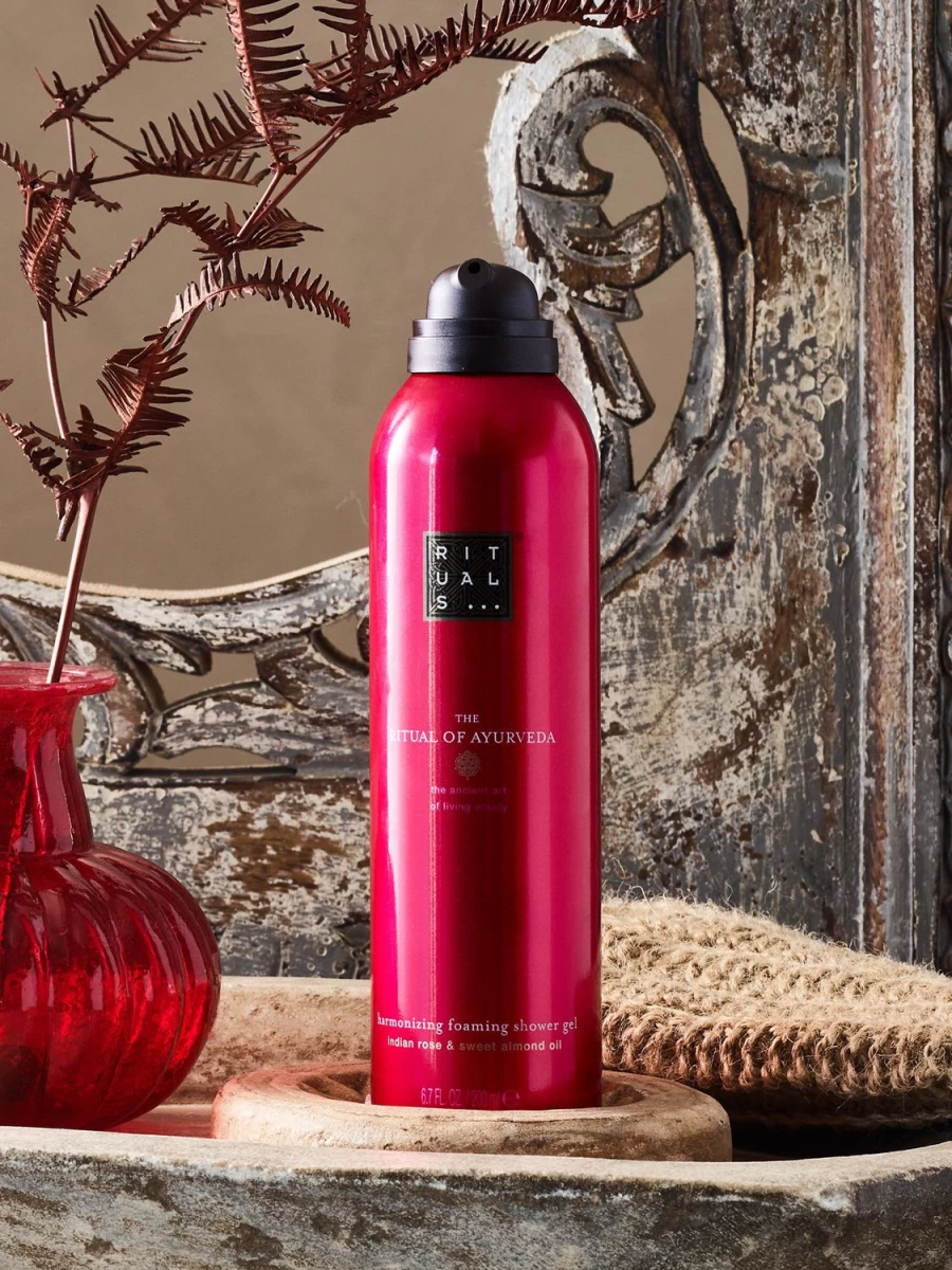RITUALS Red Foaming Shower Gel - Luxurious Bath & Body Wash for Soft Skin
