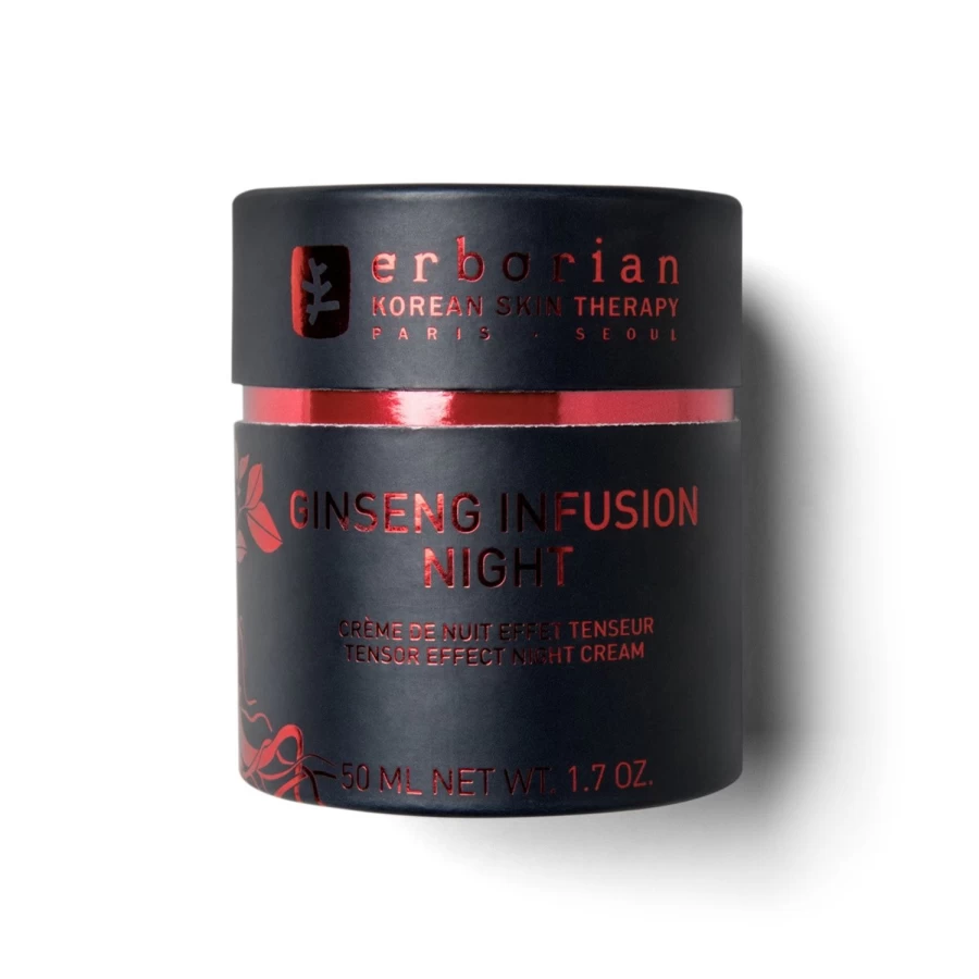 ERBORIAN Red Ginseng Anti-Aging Night Cream - Revitalizing & Firming Face Moisturizer