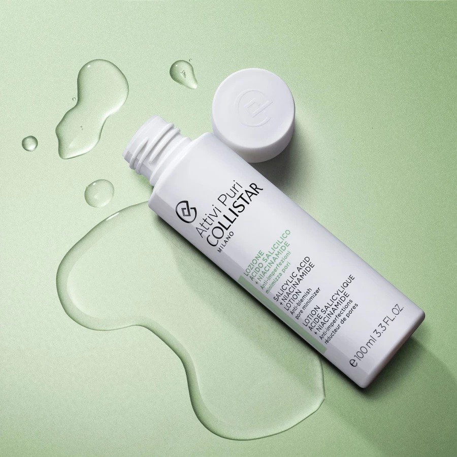 "COLLISTAR Salicylic Acid & Niacinamide Lotion 100ml - Exfoliating & Brightening Facial Treatment"
