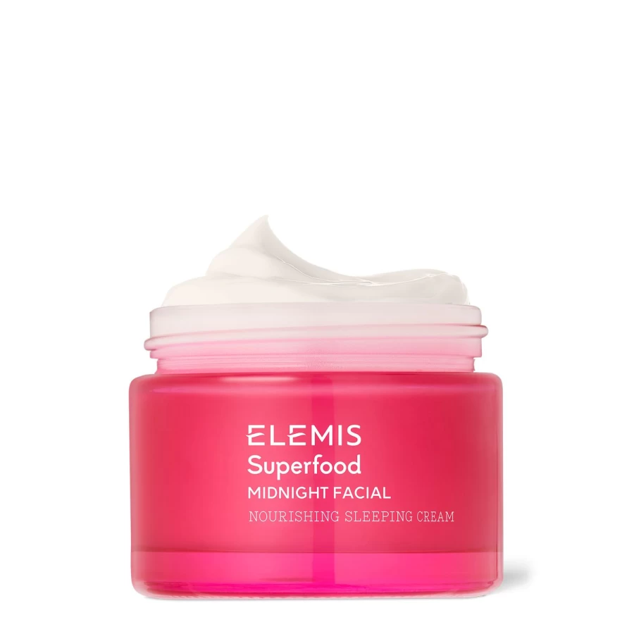 ELEMIS Superfood Midnight Facial Mask - Revitalizing Overnight Treatment with Pink Clay for Glowing Skin