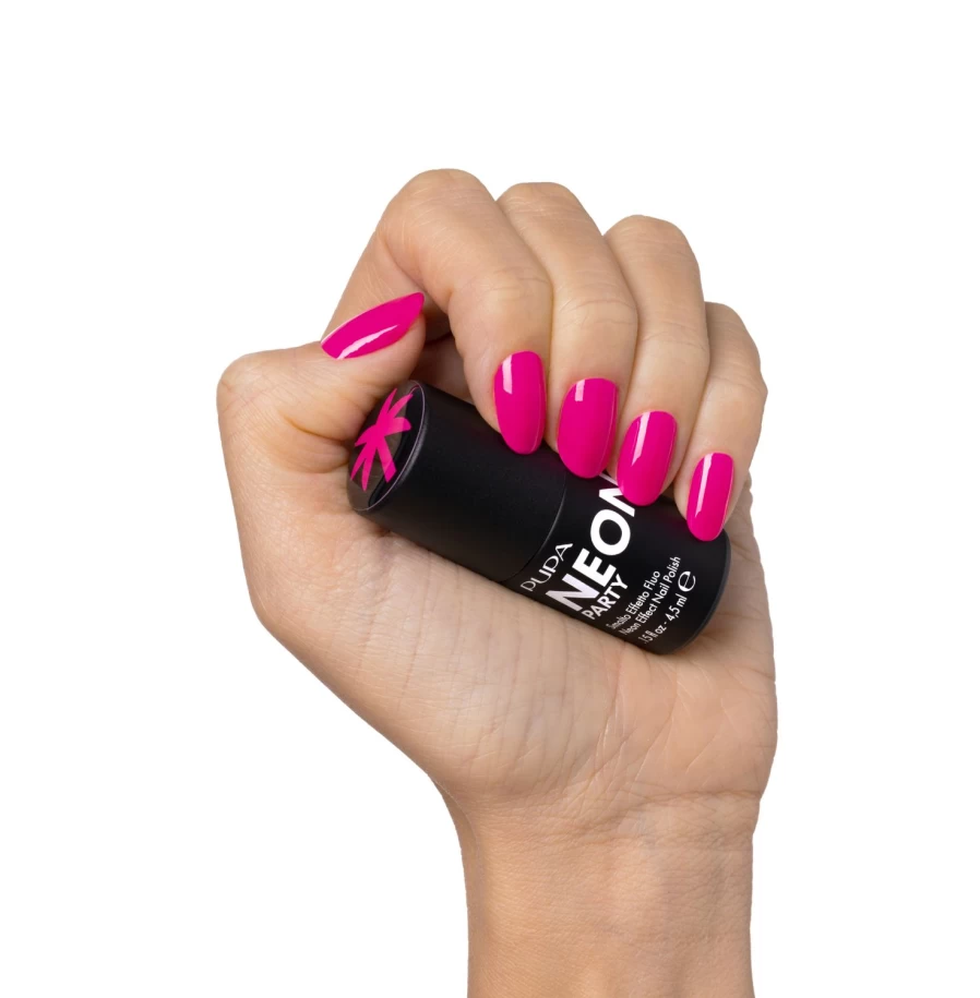 PUPA MILANO Enamel Fluo Effect Nail Polish - 700 Saint Tropez Violet, Dark Pink Long-Lasting Shine