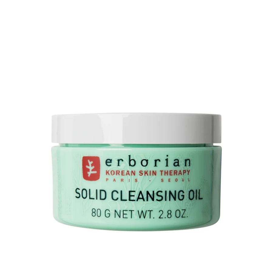 ERBORIAN Solid Cleansing Oil 2-In-1 - Transparent Facial Cleanser & Makeup Remover