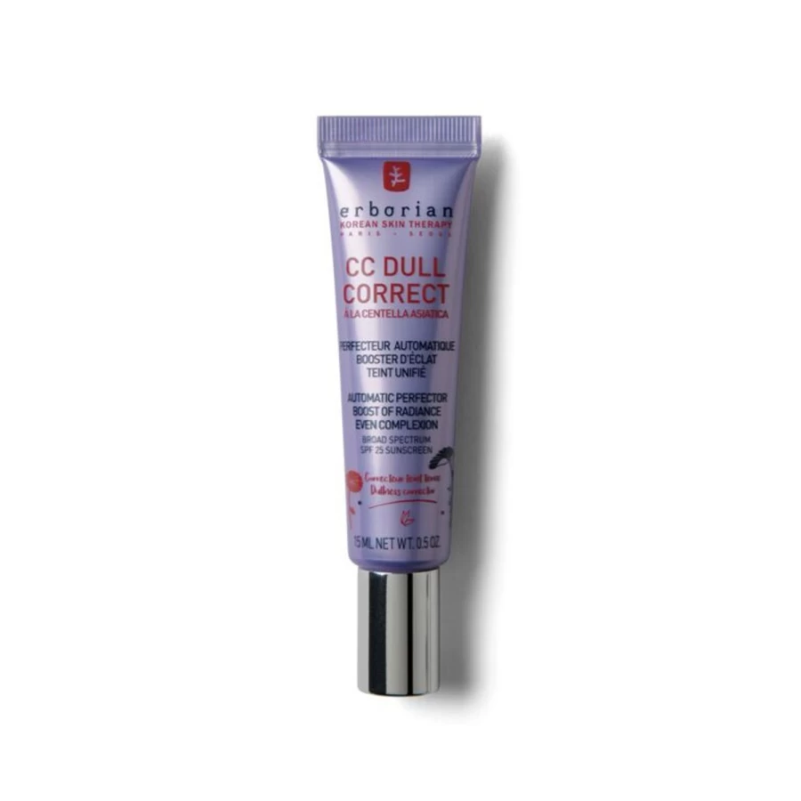 ERBORIAN CC Dull Correct Purple Tone-Up Cream - Color Correcting & Brightening Treatment