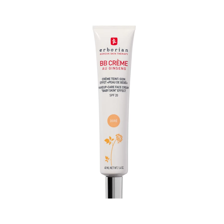 ERBORIAN BB Creme Dore 40ml Light Beige - 2-in-1 Makeup & Skincare Foundation with SPF