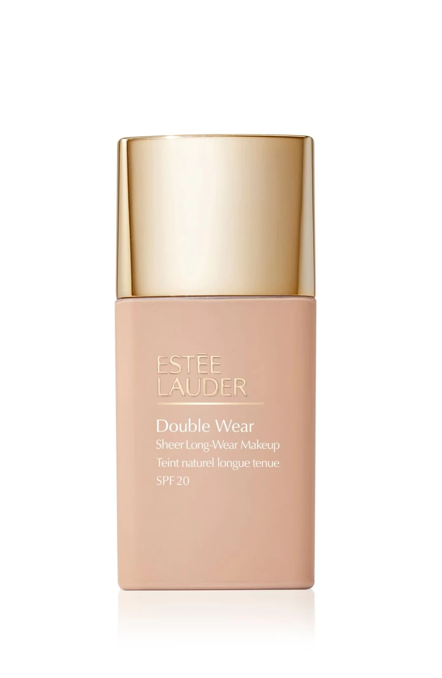 ESTÉE LAUDER Double Wear Sheer Long-Wear Foundation SPF 20 - 2C2 Pale Almond, Lightweight Matte Finish, Oil-Free, 24-Hour Wear