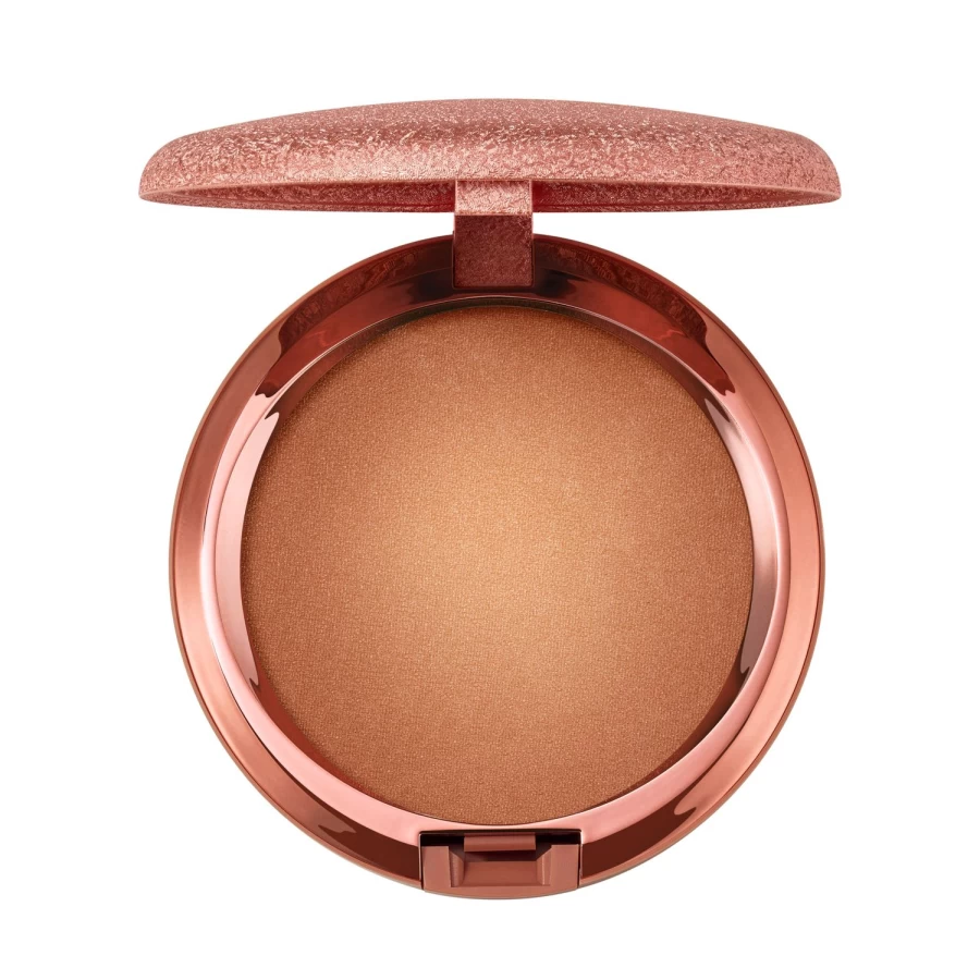MAC COSMETICS Skinfinish Radiant Bronzer - Medium Golden, Sun-Kissed Glow, Golden Yellow Shimmer, Face Highlighter & Contour Powder