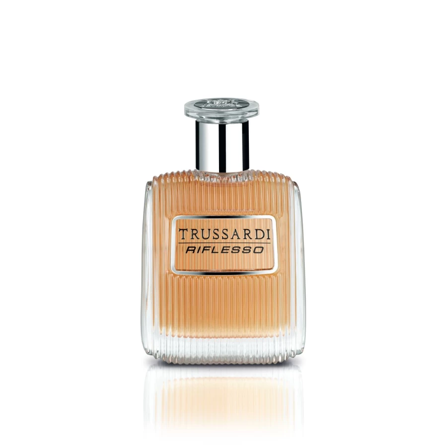TRUSSARDI Riflesso Eau De Toilette for Men, 50ml Silver Grey Fragrance
