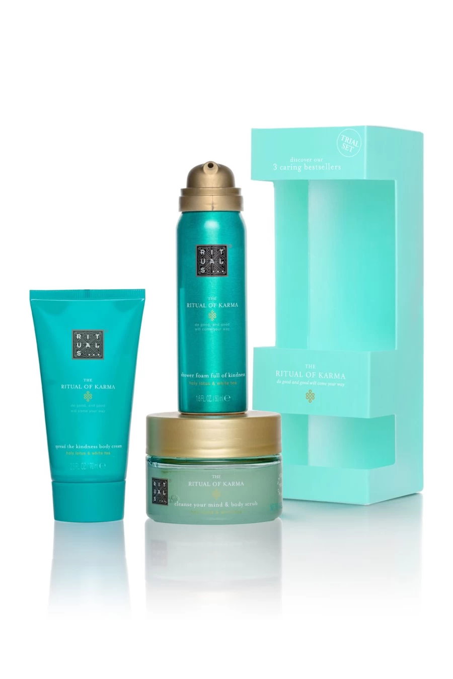 RITUALS Karma Trial Set - Mini Luxury Body Care Collection in Light Blue