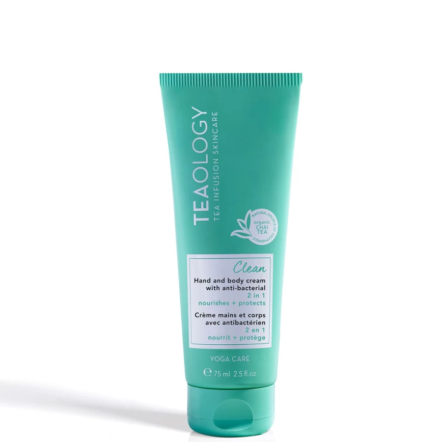 TEAOLOGY Anti-Bacterial Clean Hand & Body Cream 75ml - Light Blue Moisturizing Hydration