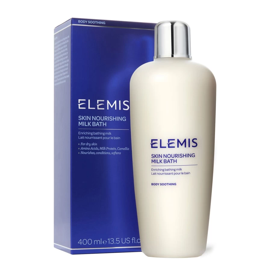ELEMIS Skin Nourishing Milk Bath - Luxurious White Bath Soak for Hydration & Relaxation