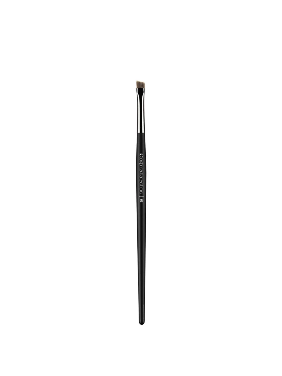 DIEGO DALLA PALMA Professional Eye & Eyebrow Pencil Brush No. 06 - Black for Precise Makeup Application