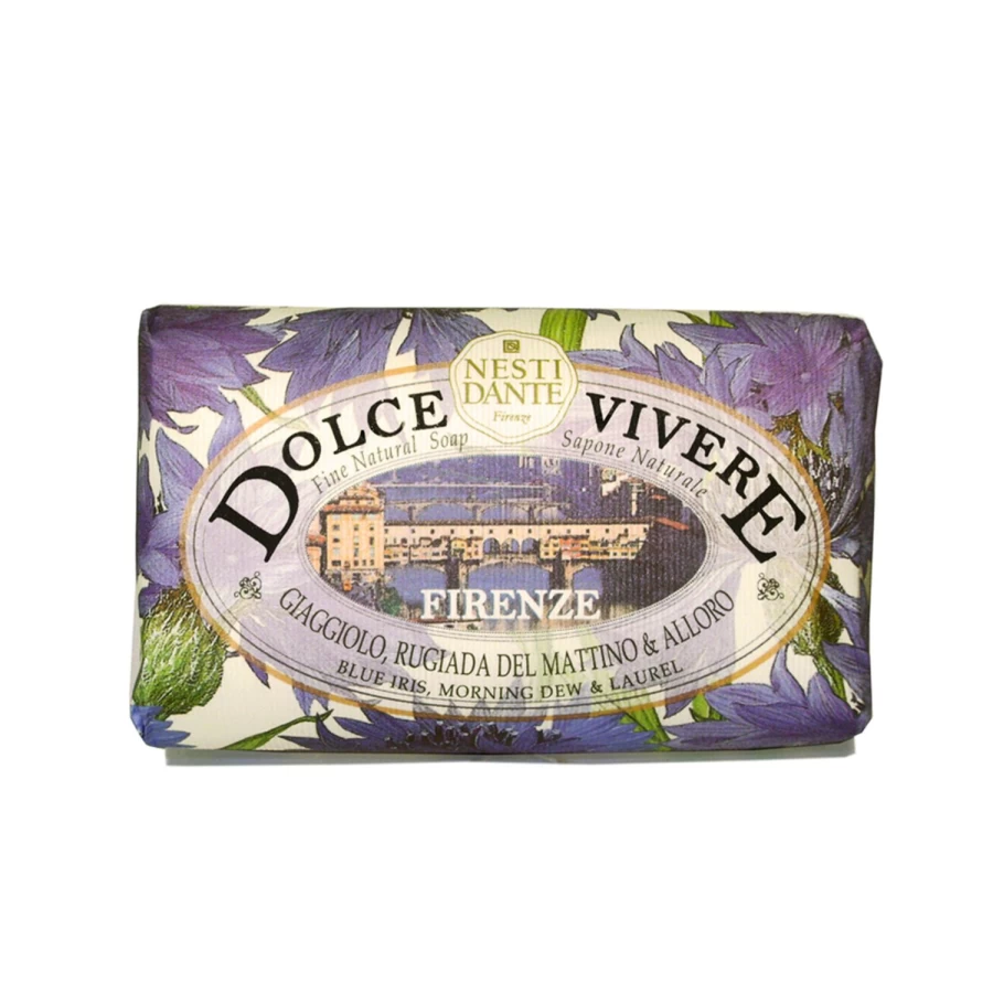 NESTI DANTE Dolce Vivere Firenze Blue Soap - Handmade Italian Luxury Soap