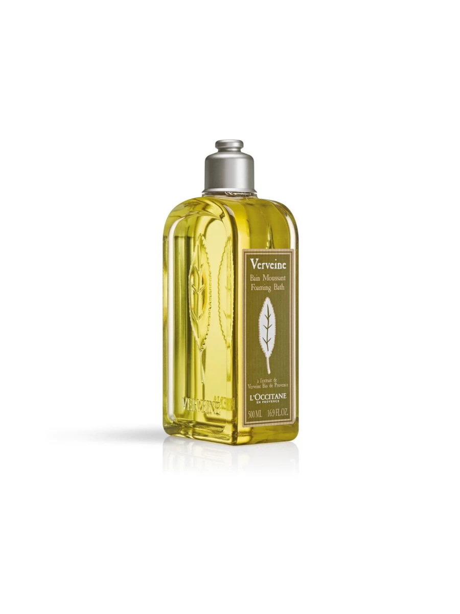 L'OCCITANE Verbena Foaming Bath 500ml - Refreshing Transparent Gel for Luxurious Bath Experience