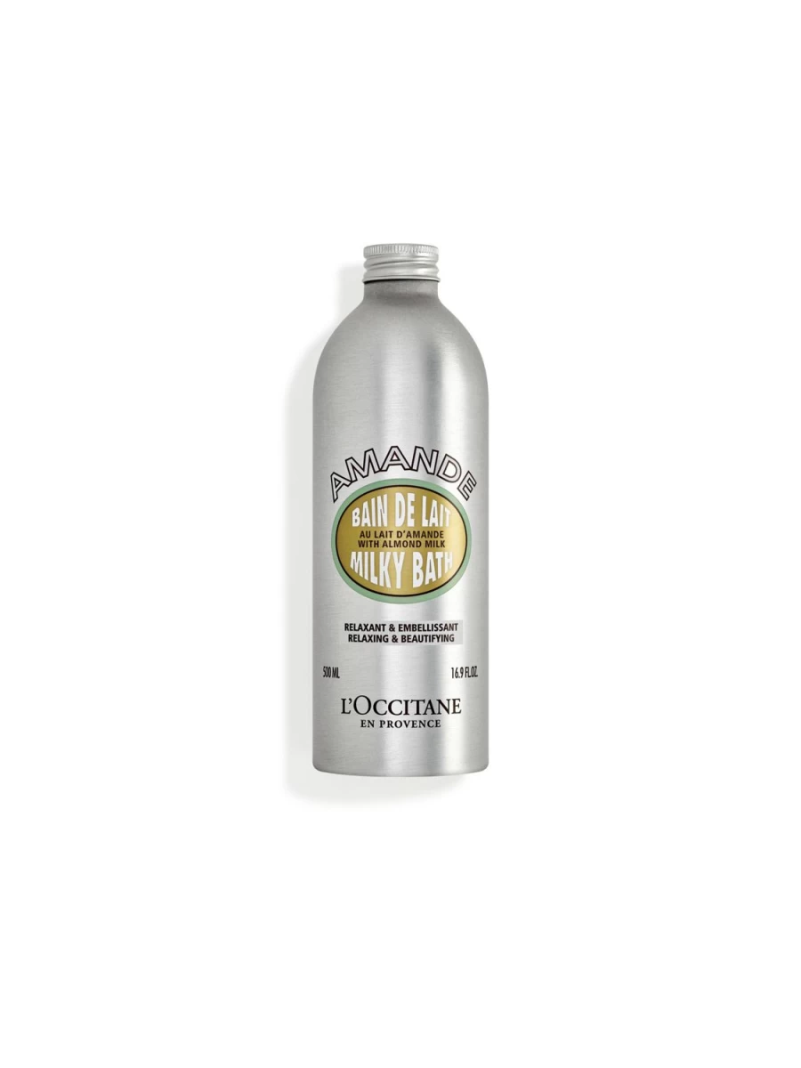 L'OCCITANE Almond Milky Bath 500ml - Luxurious Moisturizing Shower Gel for Soft Skin