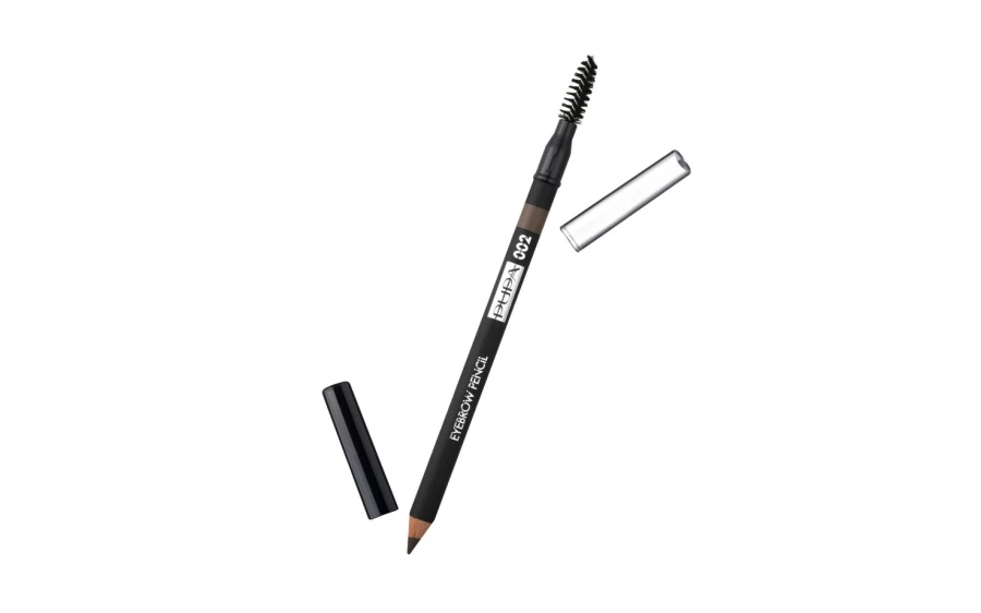 PUPA MILANO Eyebrow Pencil - 002 Brown Waterproof Eyebrow Makeup for Natural Look