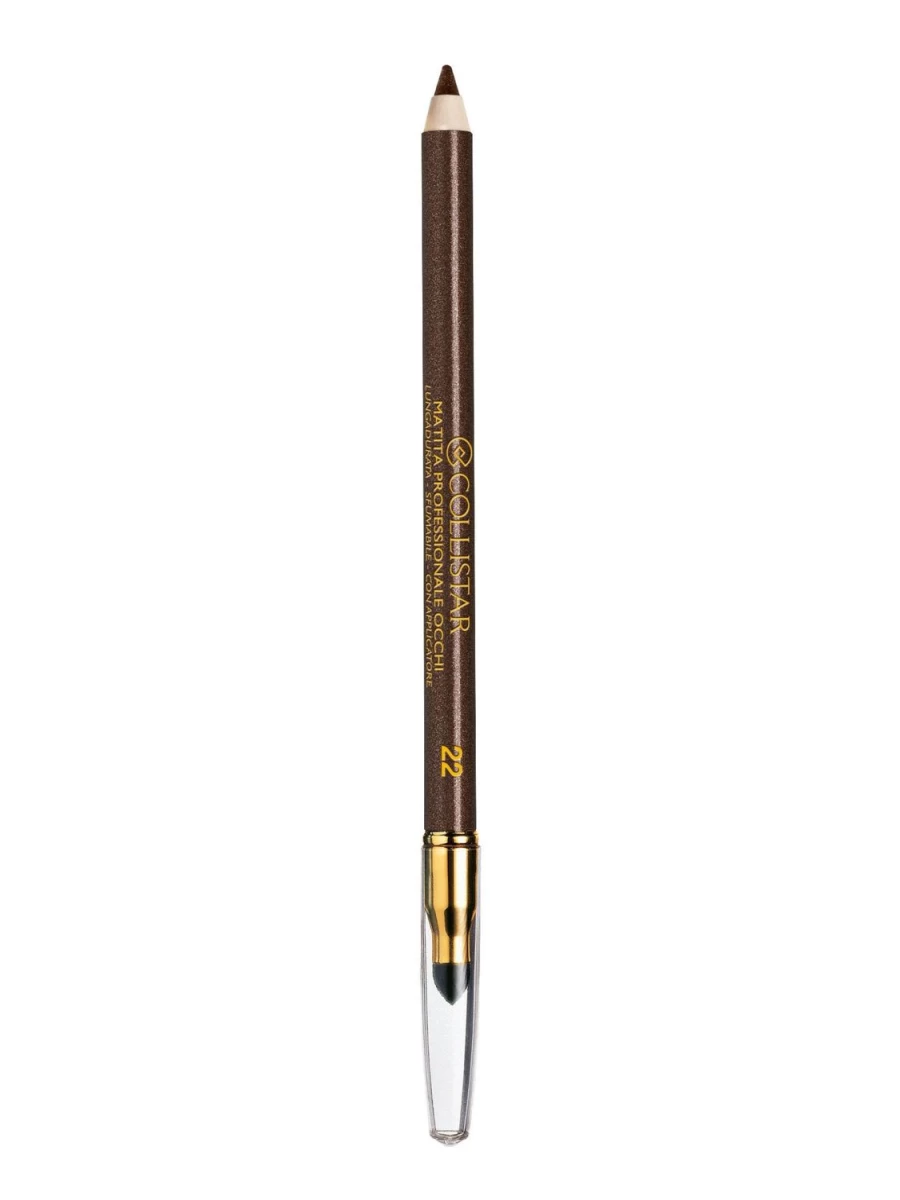 COLLISTAR Professional Metallic Eye Pencil in 22 Metallic Brown - Island for Long-Lasting Shimmer