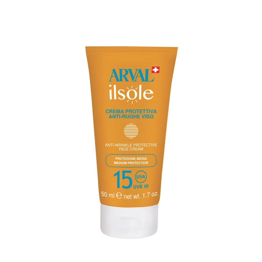ARVAL Orange Protective Anti-Wrinkle Face Cream with SPF 15 – Hydrating & Sun Defense