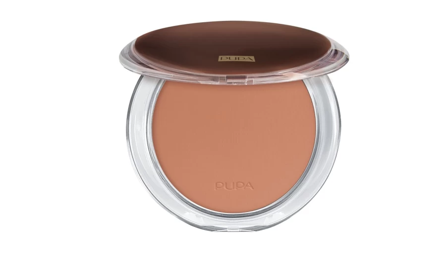 PUPA MILANO Desert Bronzing Compact Powder - 02 Honey Gold, Bronzer for a Sun-Kissed Glow