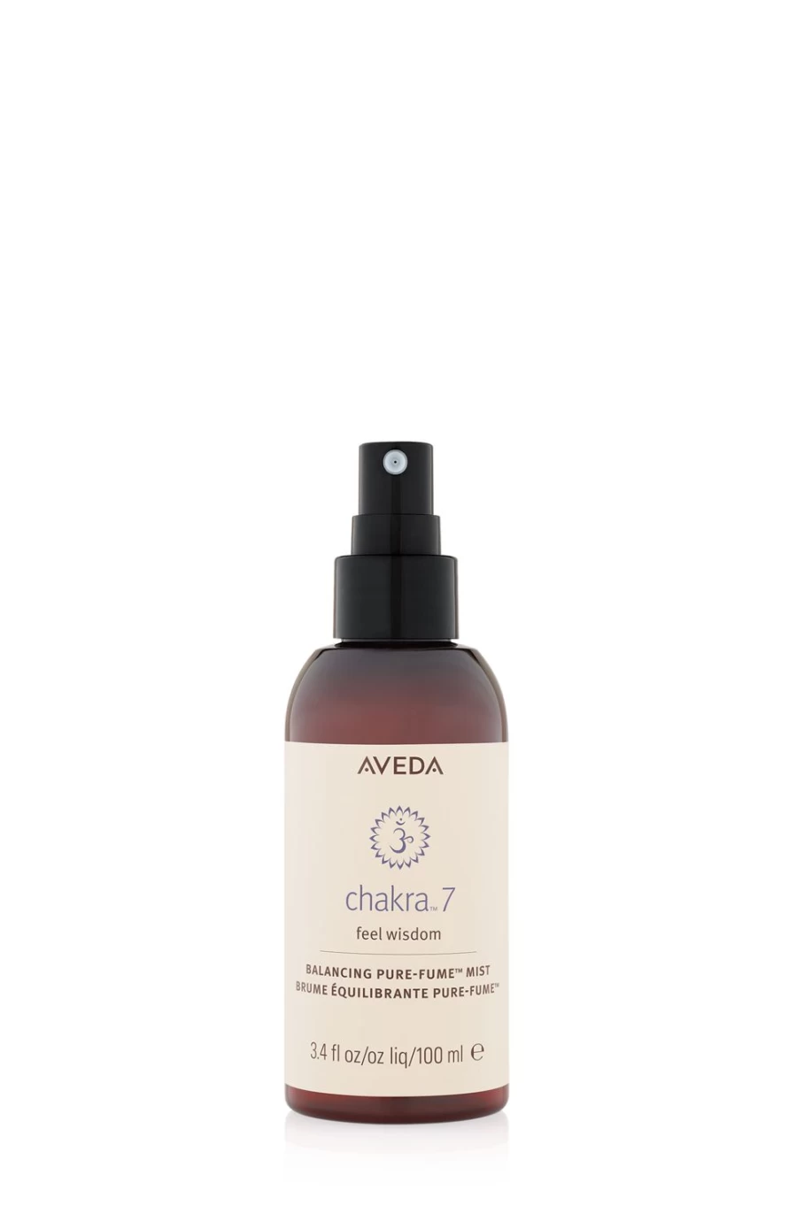 AVEDA Chakra Balancing Body Mist 07 - 100ml Aromatherapy Spray for Energy & Relaxation, Brown Bottle