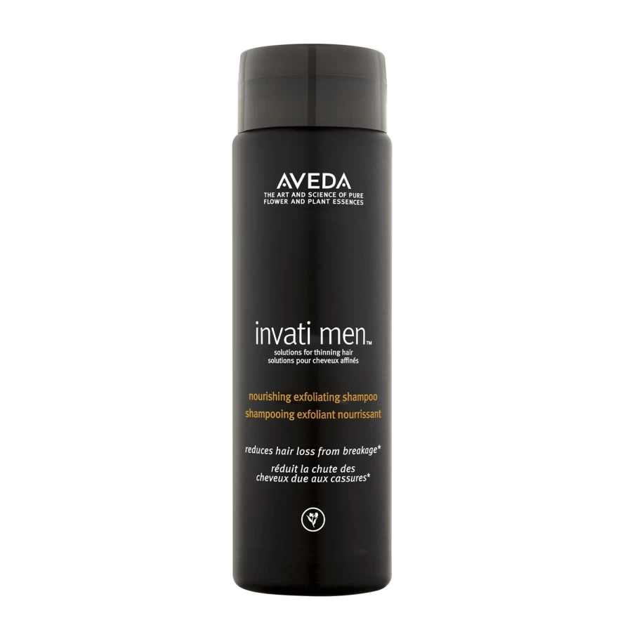 AVEDA Invati Men Exfoliating Shampoo 250ml for Thinning Hair - Black Bottle