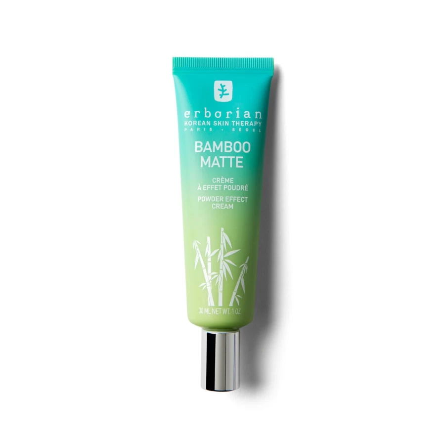 ERBORIAN Bamboo Matte Lotion - Light Green Mattifying & Hydrating Face Moisturizer for Balanced Skin