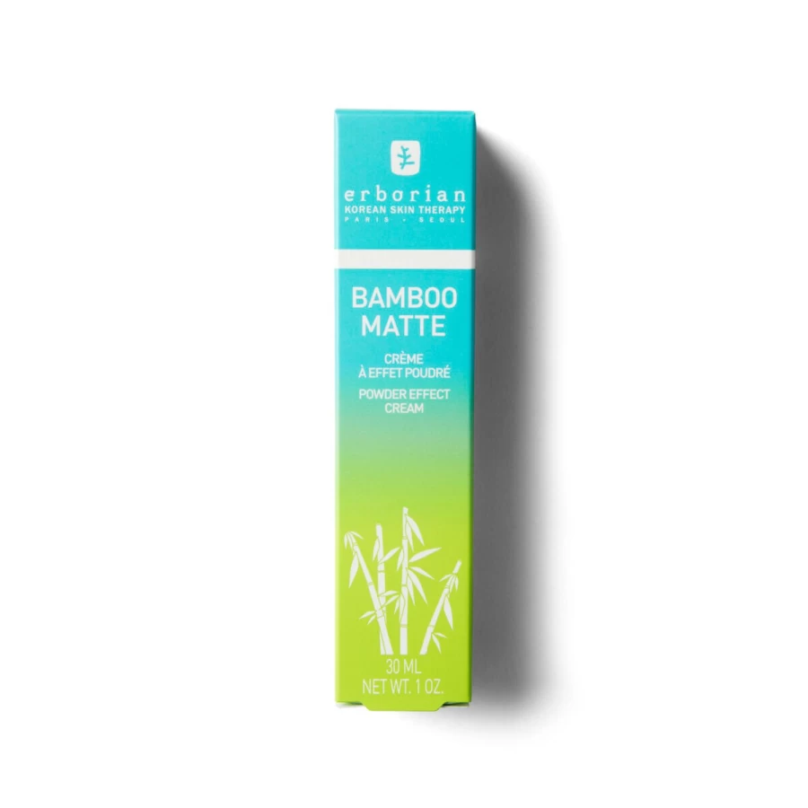 ERBORIAN Bamboo Matte Lotion - Light Green Mattifying & Hydrating Face Moisturizer for Balanced Skin