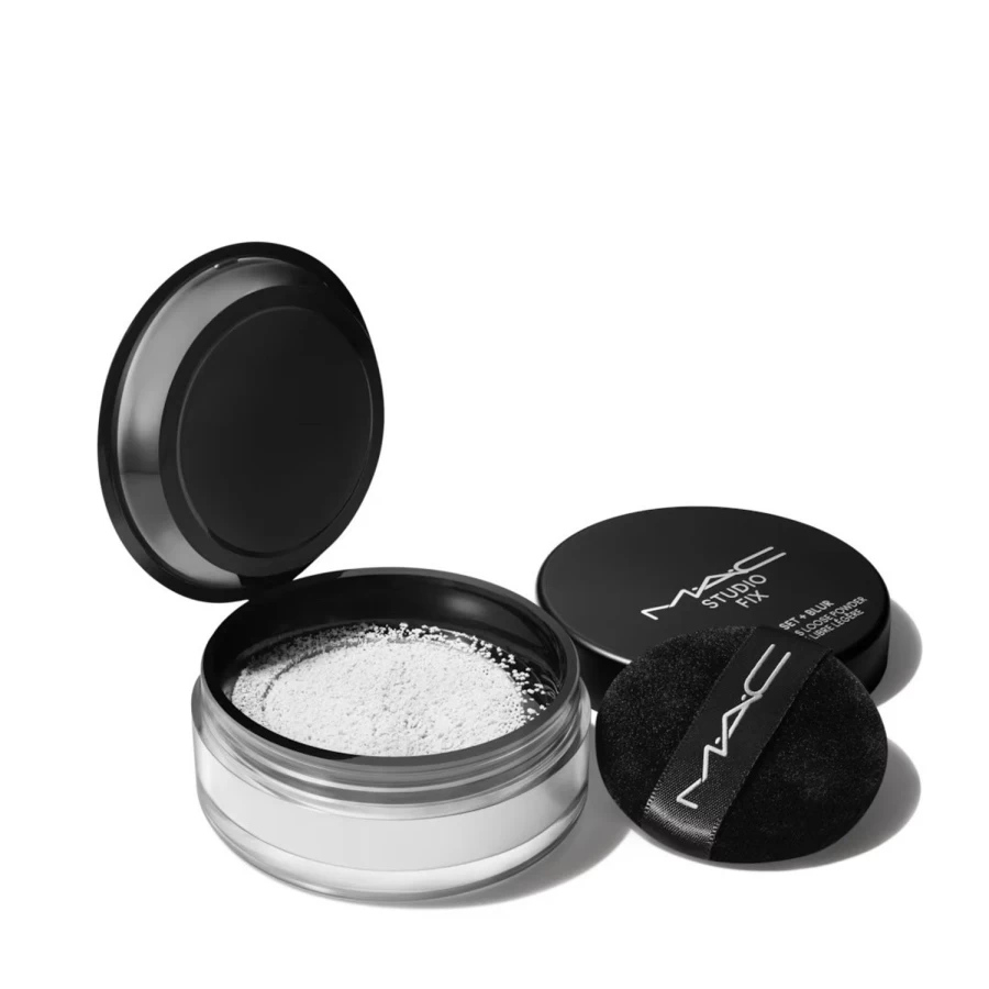 MAC COSMETICS Studio Fix Pro Set + Blur Weightless Loose Powder - Transparent Finishing Powder - Oil Control & Pore Minimizing Makeup Set