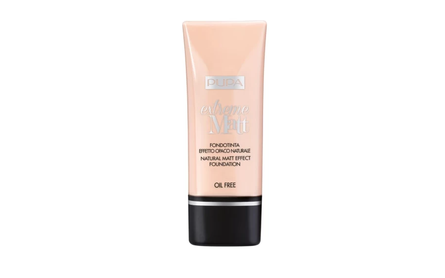 PUPA MILANO Extreme Matt Fluid Foundation - 020 Light Beige, Long-Lasting Matte Finish