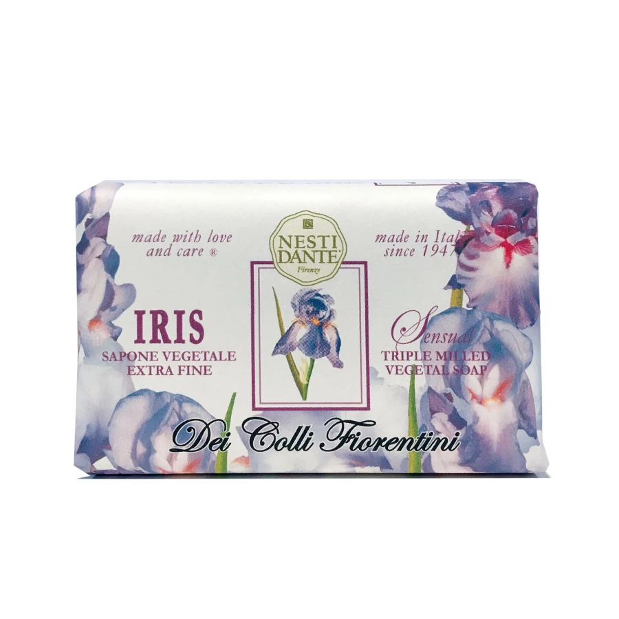 NESTI DANTE Dei Colli Fiorentini - Iris Scented Soap, Purple Handmade Italian Bar