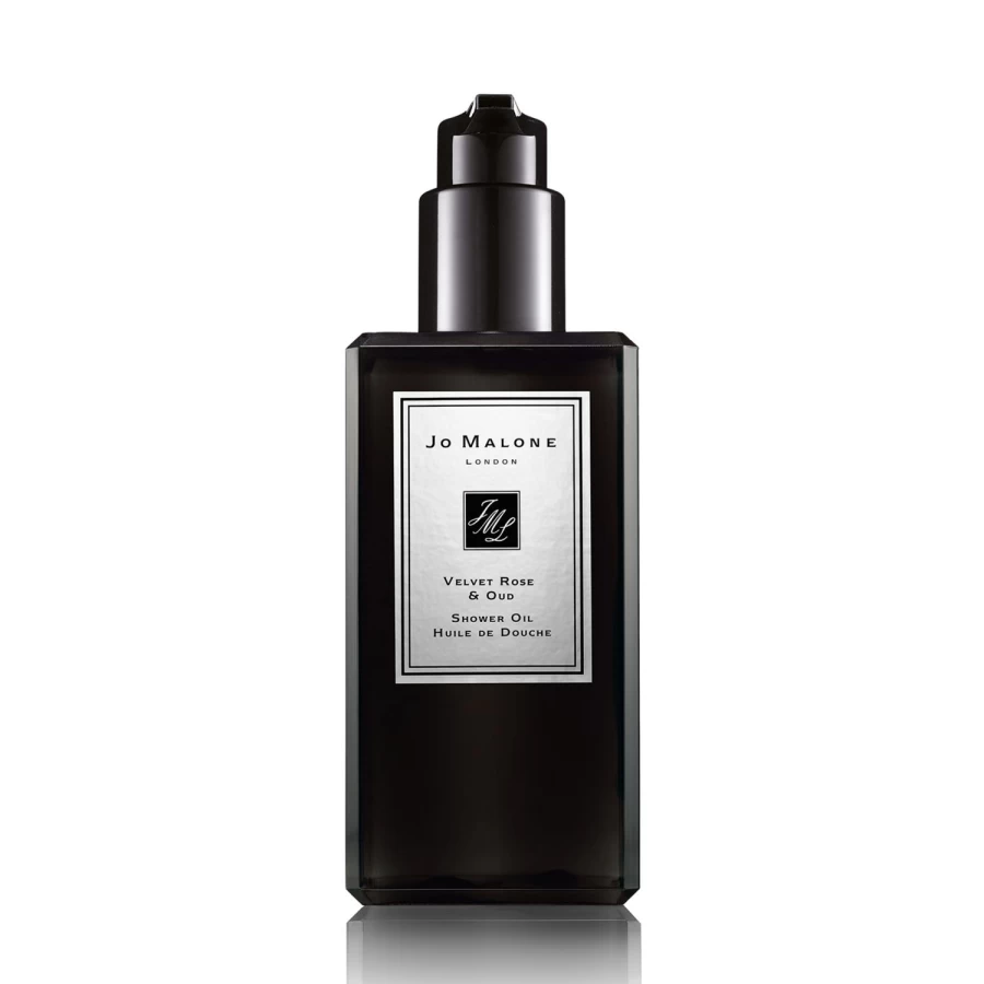 JO MALONE LONDON Velvet Rose & Oud Shower Oil 250ml - Luxurious Moisturizing Body Wash for Women & Men, Beige Scented Bath Oil for Soft Skin