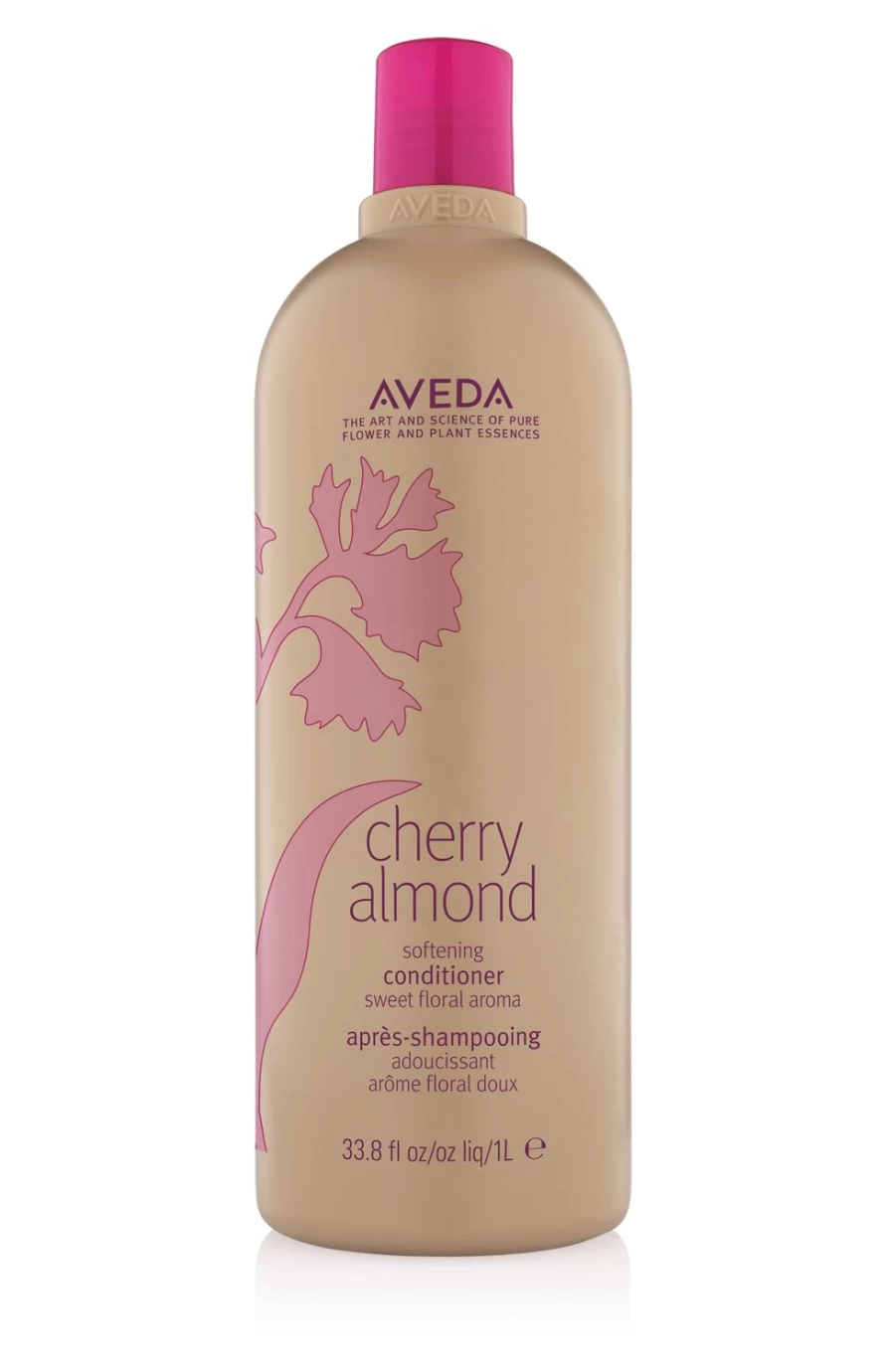 AVEDA Cherry Almond Softening Conditioner 1 Liter - Beige Color, Moisturizing & Nourishing Hair Care for Dry Hair