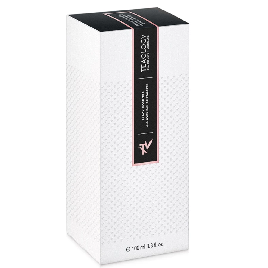 TEAOLOGY Black Rose Tea Eau De Toilette for Women, White Floral Fragrance, 100ml Perfume