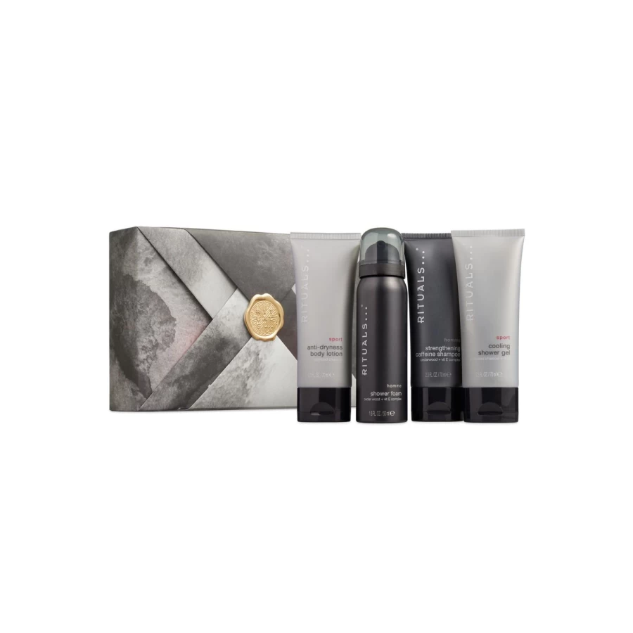 RITUALS Homme & Sport Grey Gift Set Small - Men's Luxury Toiletry & Fragrance Kit